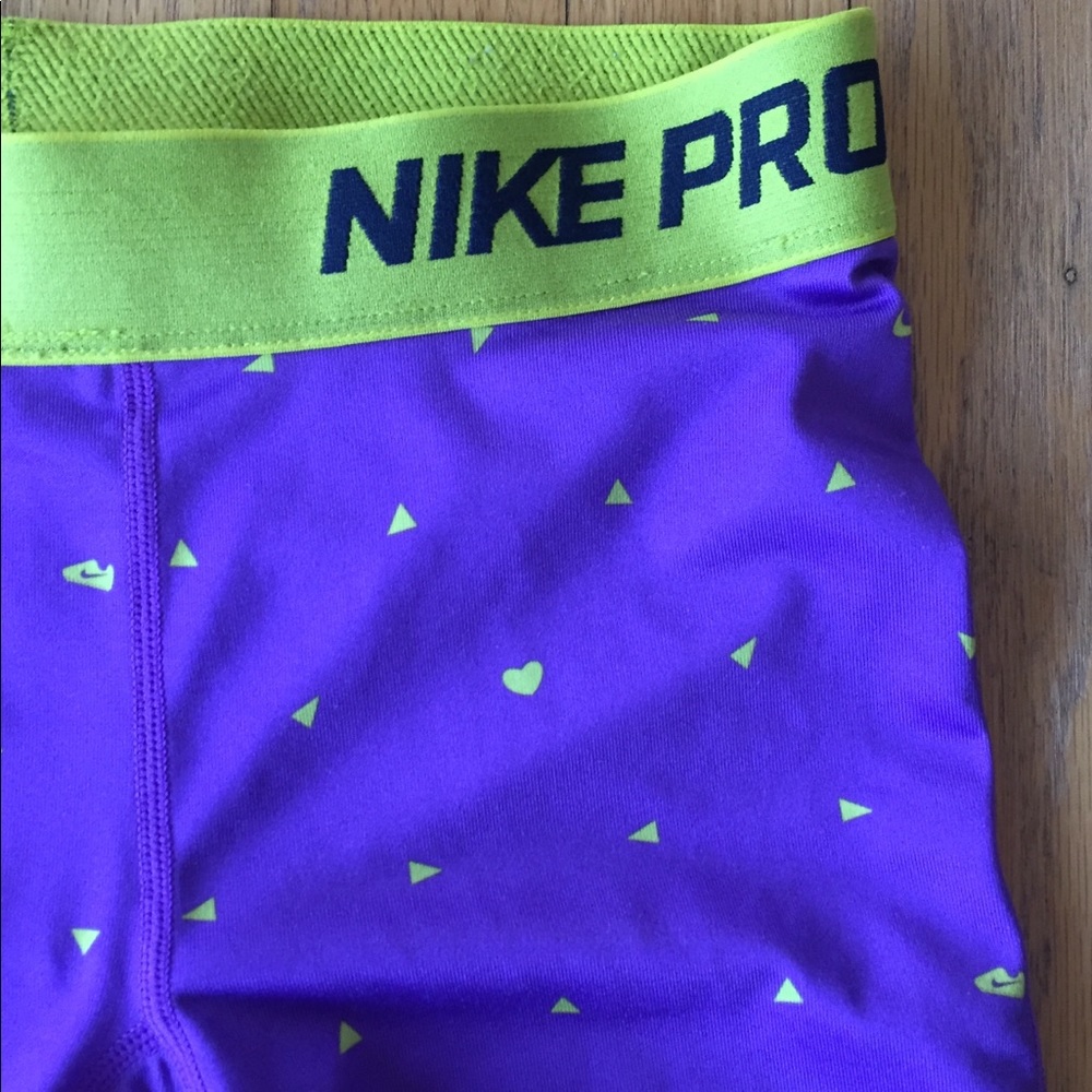 Nike Pro blue green Sz M yoga pants versatile cool - Picture 2 of 4